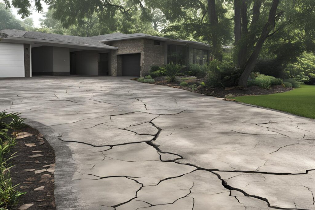 cracked concrete driveways nz